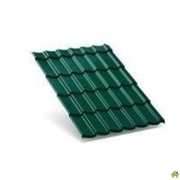 Металлочерепица Stynergy Corundum50 RAL 6005 0,5мм сталь Супермонтеррей 1м2