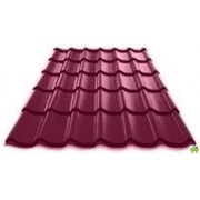 Металлочерепица NormanMP 0.5 мм RAL 3005 1 м2 МеталлПрофиль