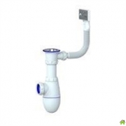 Сифон UNICORN B420 для мойки с прямоугольным переливом