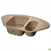 Врезная кухонная мойка GranFest Corner GF-C960E 95х50.5см искусственный мрамор