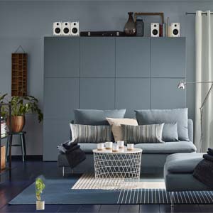 Гостиная IKEA в серии хай тек