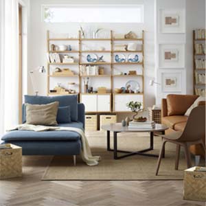 Гостиная IKEA в серии хай тек